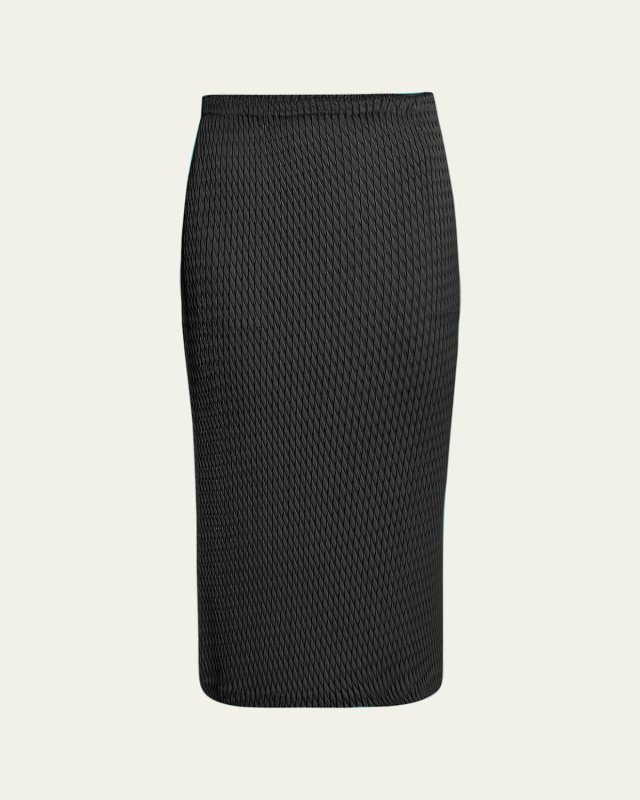 Sleek Pleats Midi Skirt